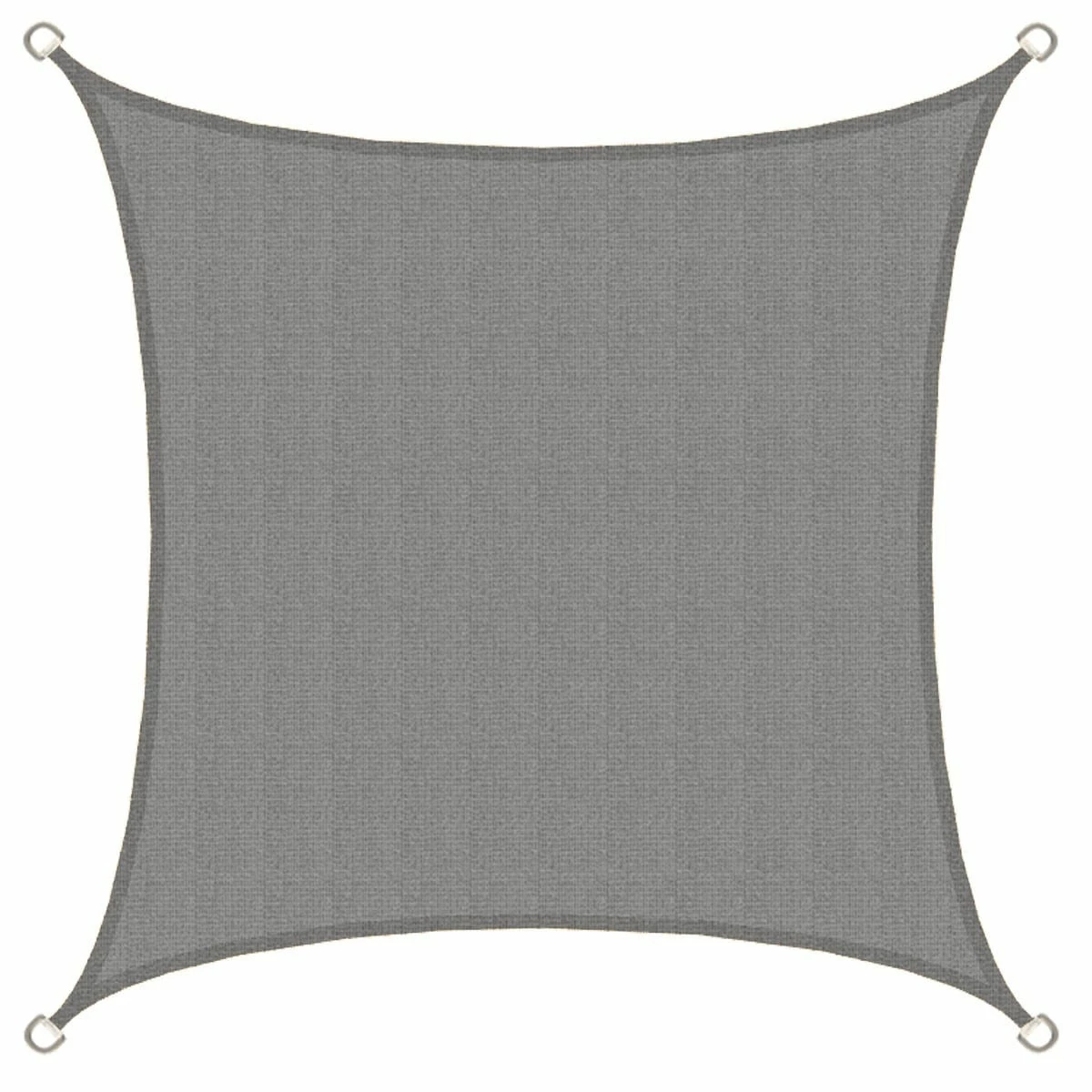 Amanka UV Sonnensegel 2x2 HDPE Quadratisch Sonnenschutz Überdachung Garten Balkon Grau – Bild 5