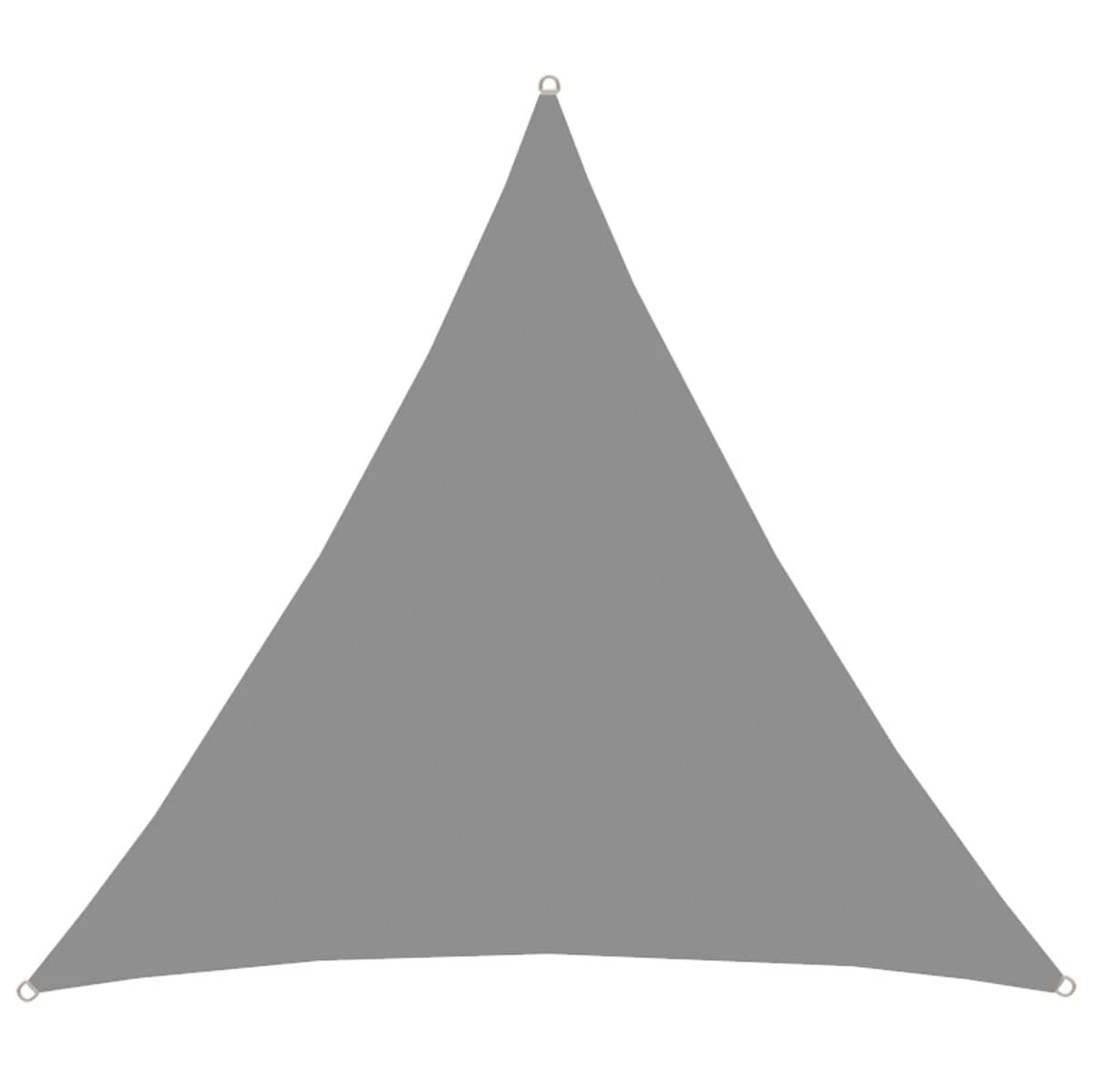 Amanka UPF50+ UV Sonnensegel 4x4x4 Polyester Dreieck Wasserabweisend Garten Segel Grau – Bild 2