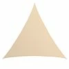 Amanka UV Sonnensegel 6x6x6 HDPE Dreieck Sonnenschutz Überdachung Balkon Garten Beige