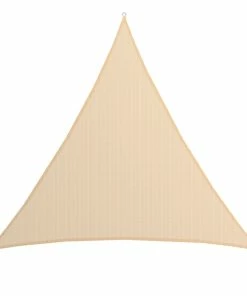 Amanka UV Sonnensegel 6x6x6 HDPE Dreieck Sonnenschutz Überdachung Balkon Garten Beige