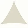 Amanka UPF50+ UV Sonnensegel 3x3x3 Polyester Dreieck Wasserabweisend Garten Segel Beige