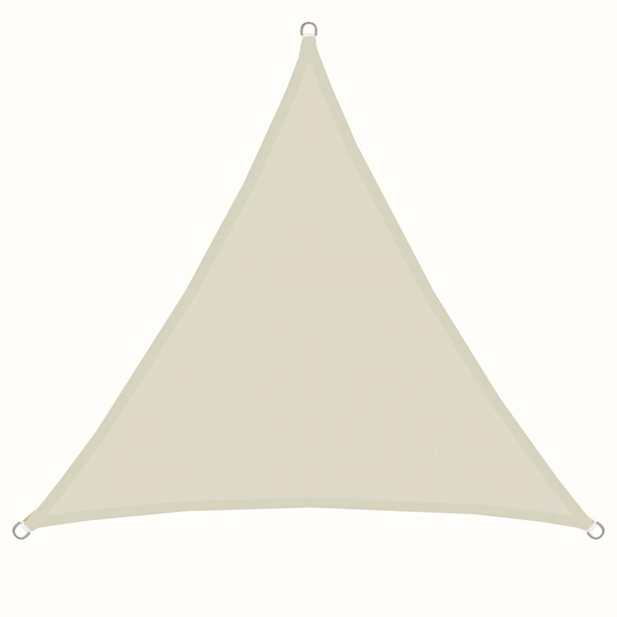 Amanka UPF50+ UV Sonnensegel 3x3x3 Polyester Dreieck Wasserabweisend Garten Segel Beige