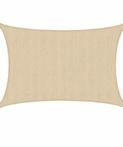 Amanka UV Sonnensegel 3x4 HDPE Rechteckig Sonnenschutz Überdachung Garten Balkon Beige