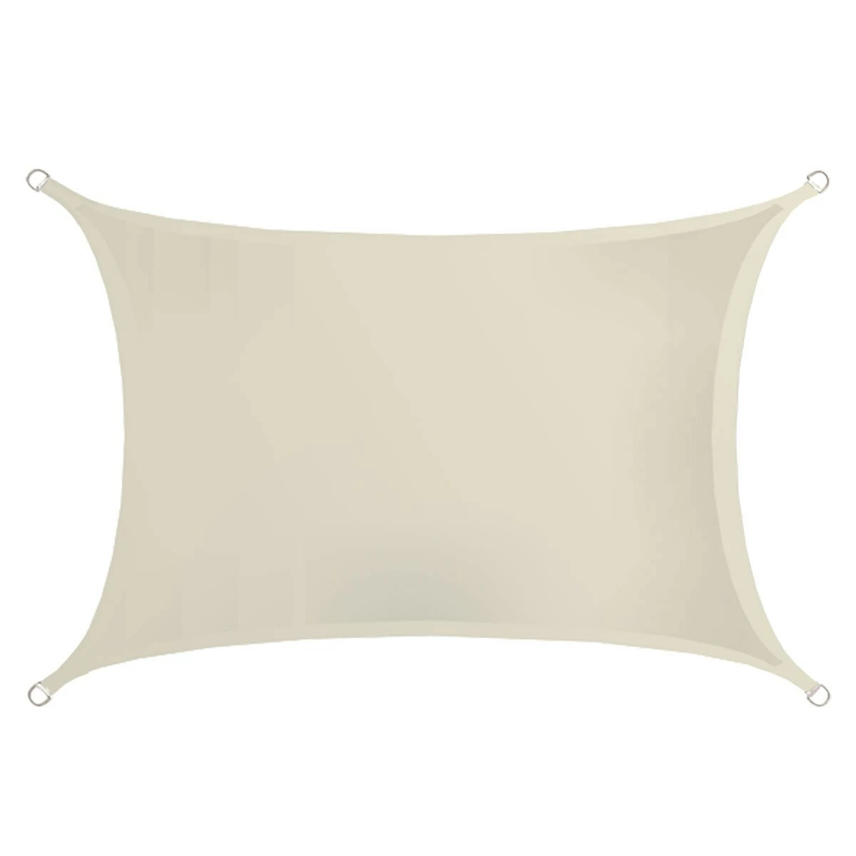 Amanka UPF50+ UV Sonnensegel 2x3 Polyester Rechteck Wasserabweisend Garten Balkon Beige