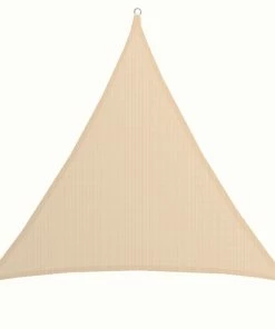 Amanka UV Sonnensegel 2x2x2 HDPE Dreieck Sonnenschutz Überdachung Balkon Garten Beige