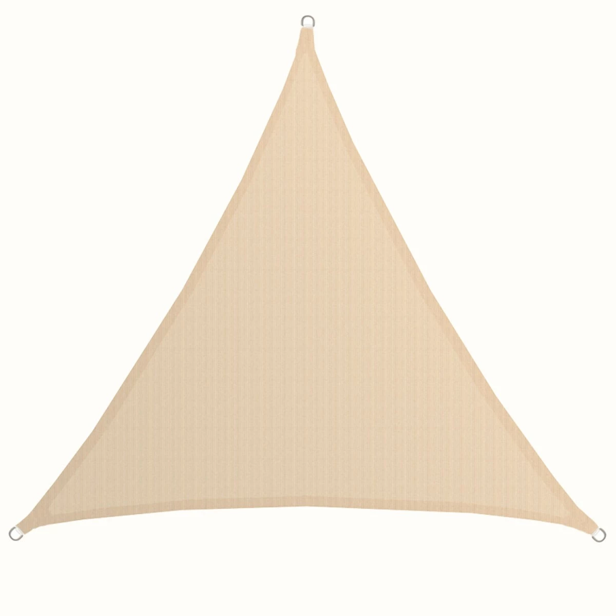 Amanka UV Sonnensegel 2x2x2 HDPE Dreieck Sonnenschutz Überdachung Balkon Garten Beige