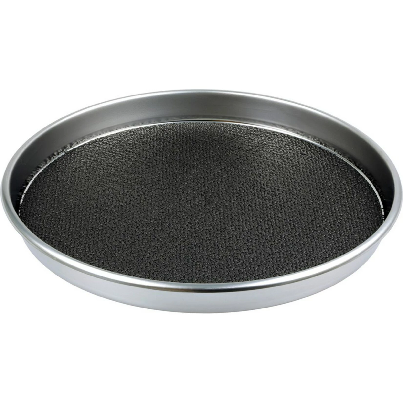 CHG Serviertablett "Antirutsch", Edelstahl 0,7 Mm, Ca. Ø 40 X 4 Cm