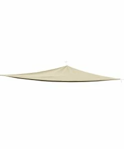 LEX Sonnensegel Dreieck 3,6 X 3,6 X 3,6 M Mit Ösen Und Nylonschnüren, Beige