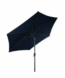 LEX Sonnenschirm Mit Knick-Funktion, Ø 3m, Blau