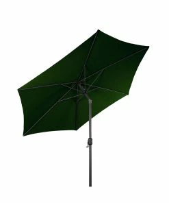 LEX Sonnenschirm Mit Knick-Funktion, Ø 3m, Grün