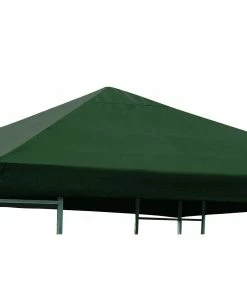 DEGAMO Ersatzdach Für Metall- Und Alupavillon 3x3 Meter Grün, Wasserdicht PVC-beschichtet