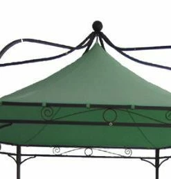 DEGAMO Ersatzdach Für Pavillon MODENA, Polyester PVC-beschichtet Grün