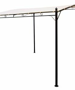 DEGAMO Ersatzdach Für Anbaupavillon MANTOVA XL 3x3 Meter, PVC-beschichtet Ecru