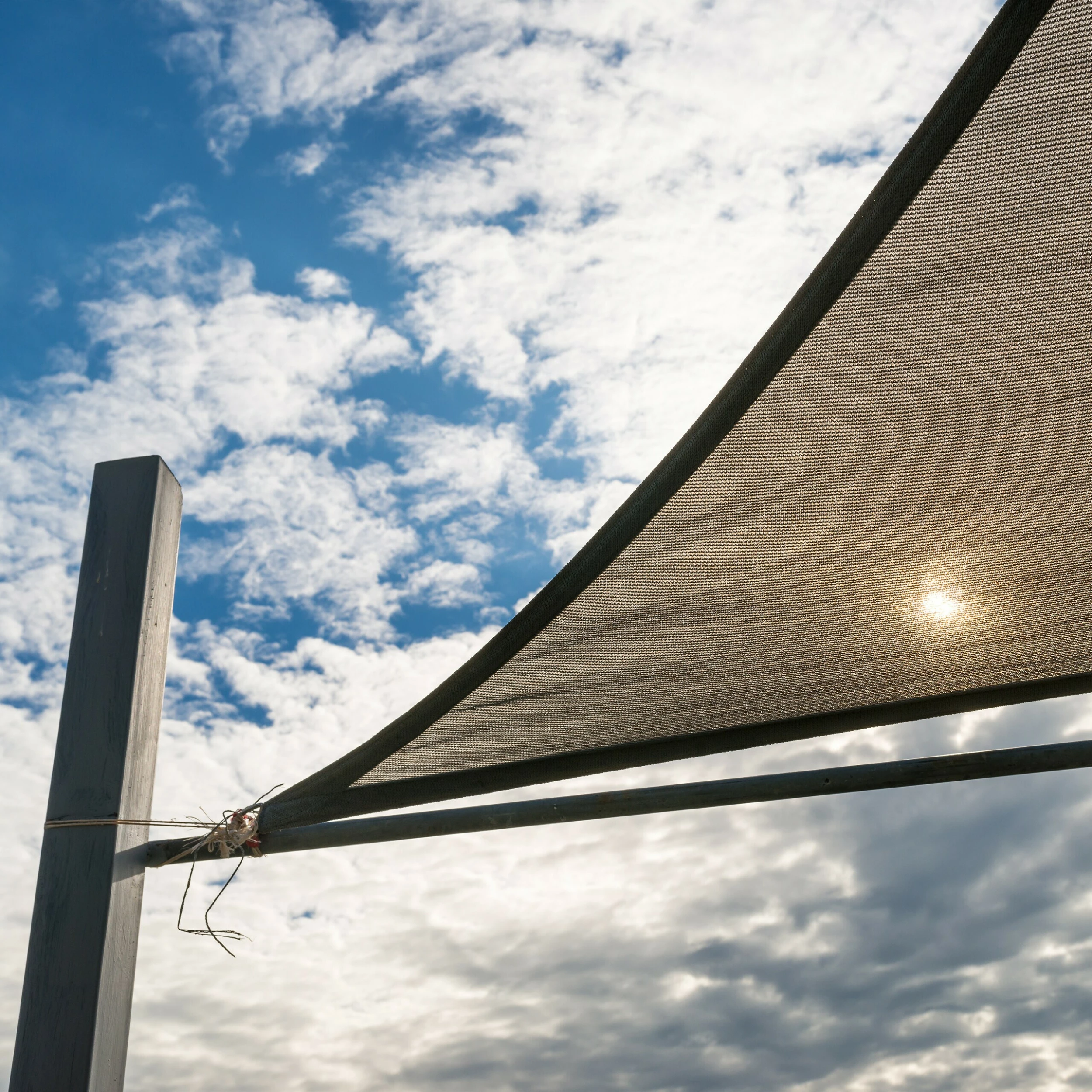 Relaxdays Sonnensegel Dreieckig Spannbar In Beige – Bild 3