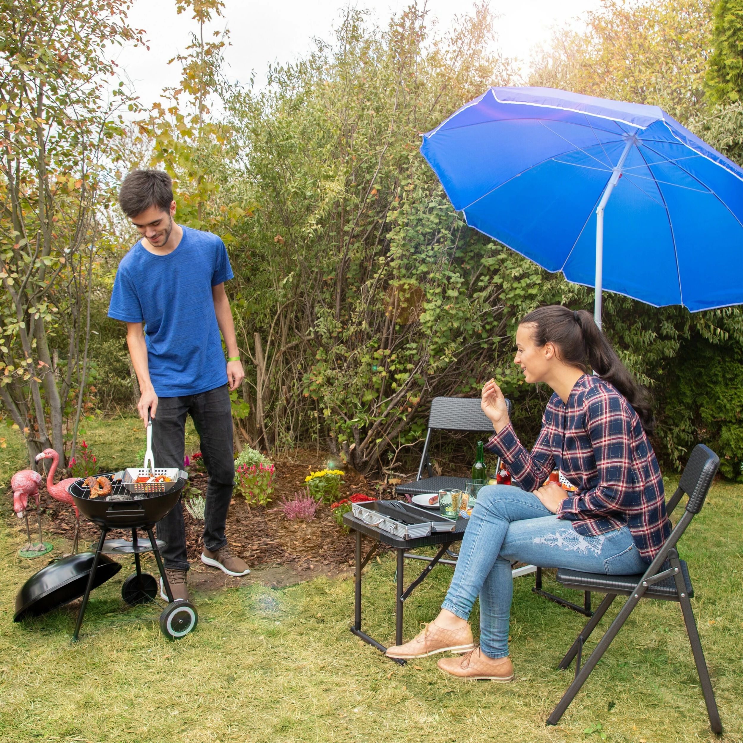 Relaxdays Sonnenschirm 180 Cm – Bild 2