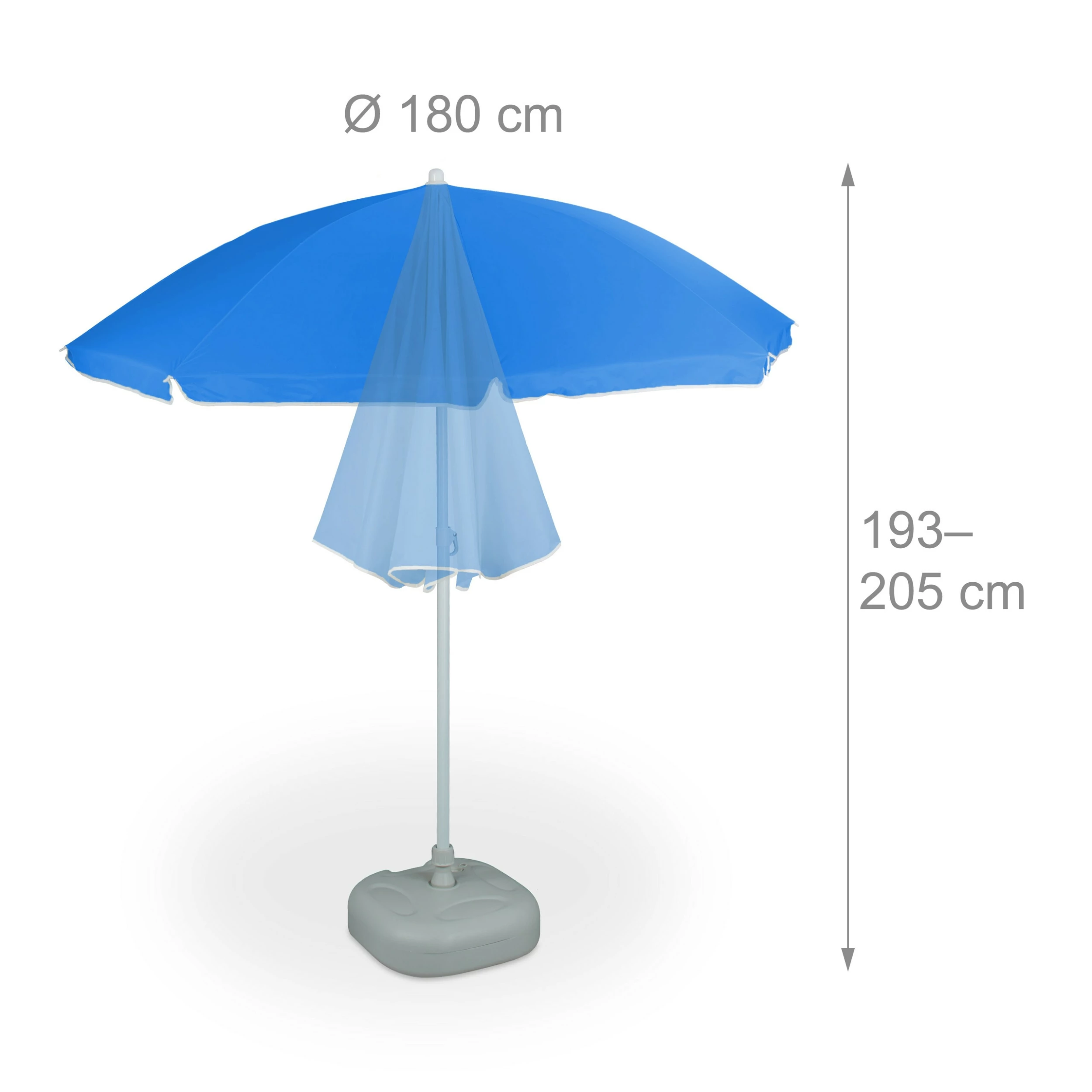 Relaxdays Sonnenschirm 180 Cm – Bild 4