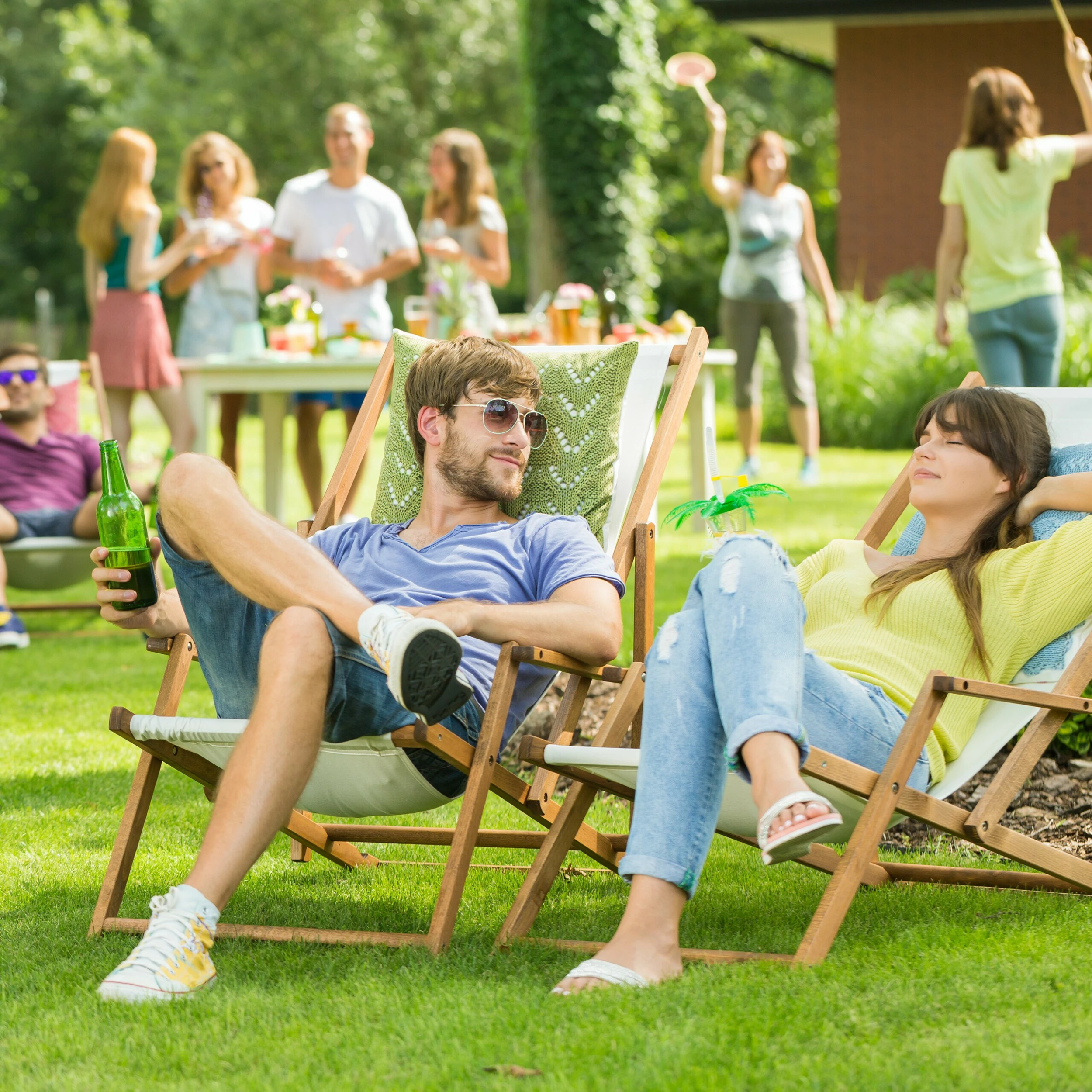 Relaxdays Sonnenschirm Rechteckig 200 X 120 Cm – Bild 5