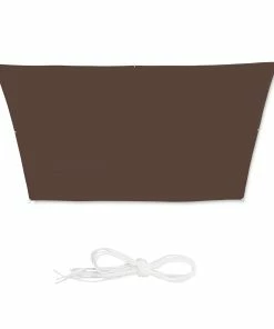 Relaxdays Trapez Sonnensegel Braun