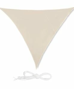 Relaxdays Sonnensegel Dreieck Beige