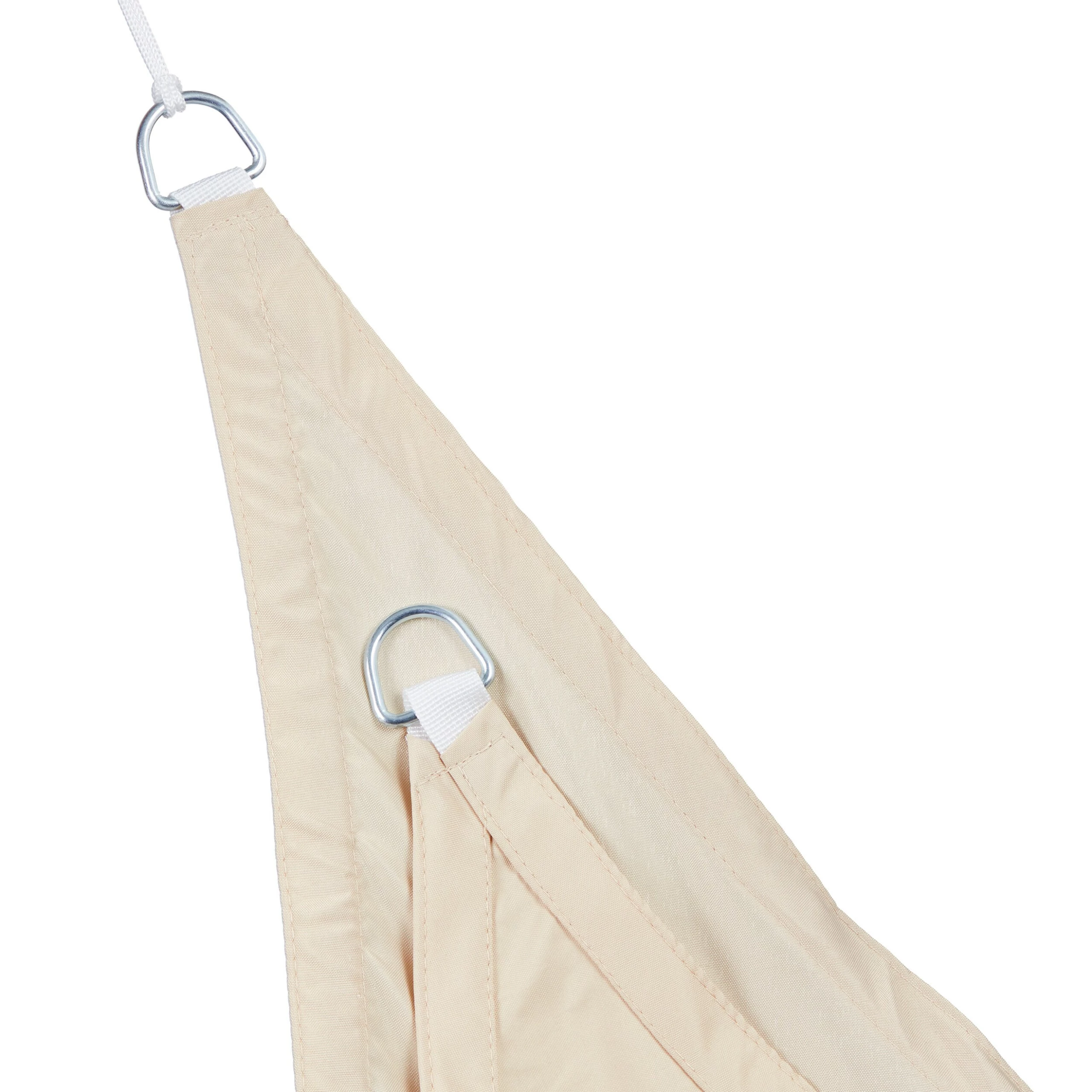 Relaxdays Sonnensegel Dreieck Beige – Bild 4