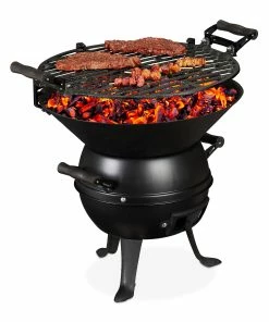Relaxdays Grillfass Aus Gusseisen