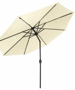 Gartenfreude Sonnenschutz LED Sonnenschirm 300 Cm