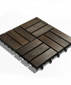 Gartenfreude Fliesen 10er-Set Holzfliesen Klicksystem