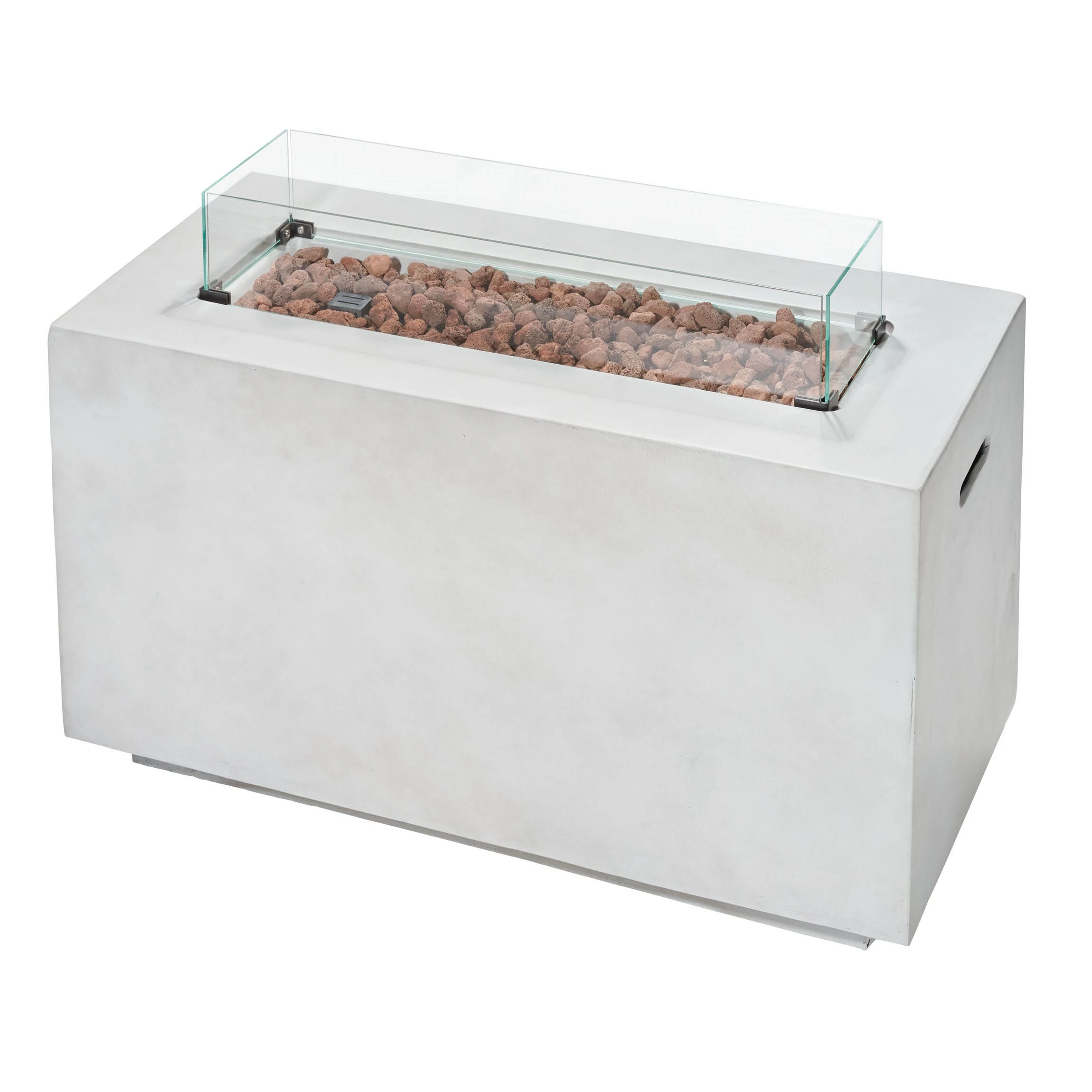 AMARE Gasfeuerstelle Feuertisch Outdoor Rechteckig – Bild 2