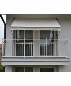 Angerer Klemmmarkise Beige 400 Cm Balkonmarkise Ohne Bohren Klemm-Markise