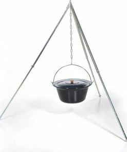 Acerto® Gulaschkessel 14 Liter + Dreibeingestell 170cm
