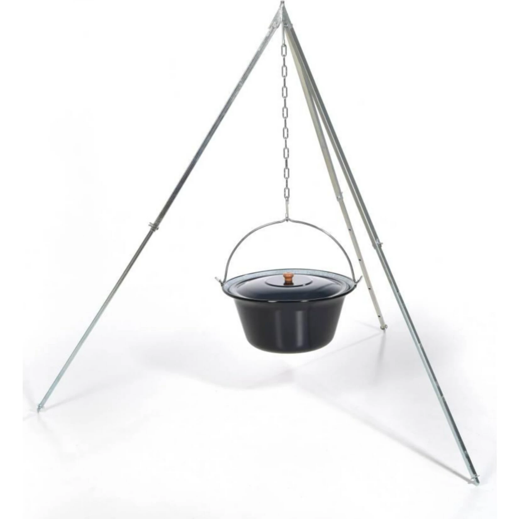 Acerto® Gulaschkessel 14 Liter + Dreibeingestell 170cm