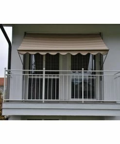 Angerer Klemmmarkise Beige/braun 200 Cm Markise Balkon Balkonmarkise
