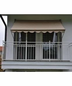 Angerer Klemmmarkise Beige/braun 350 Cm Balkonmarkise Klemm-Markise