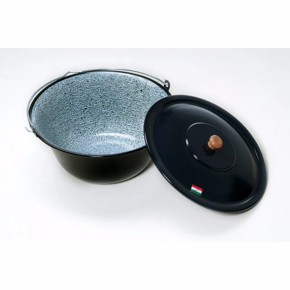 Acerto® Gulaschkessel 30L + Dreibein-Gestell (180cm) + Feuerschale (55cm) + Kaminholz Buche – Bild 5