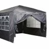 CHILLROI® Faltpavillon 3 M X 3 M Grau Partyzelt Gartenzelt Eventzelt