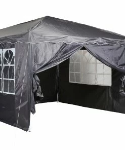 CHILLROI® Faltpavillon 3 M X 3 M Grau Partyzelt Gartenzelt Eventzelt