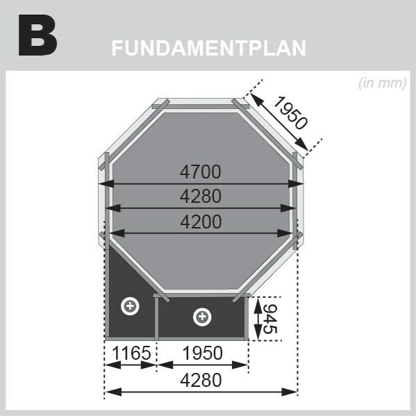 Karibu | Achteck Massivholz Pool 428 X 428 X 124 Cm Modell 2C | SET Inkl. Sonnenterrasse 96 X 199 Cm, Zubehör Und Pool Leitern – Bild 4