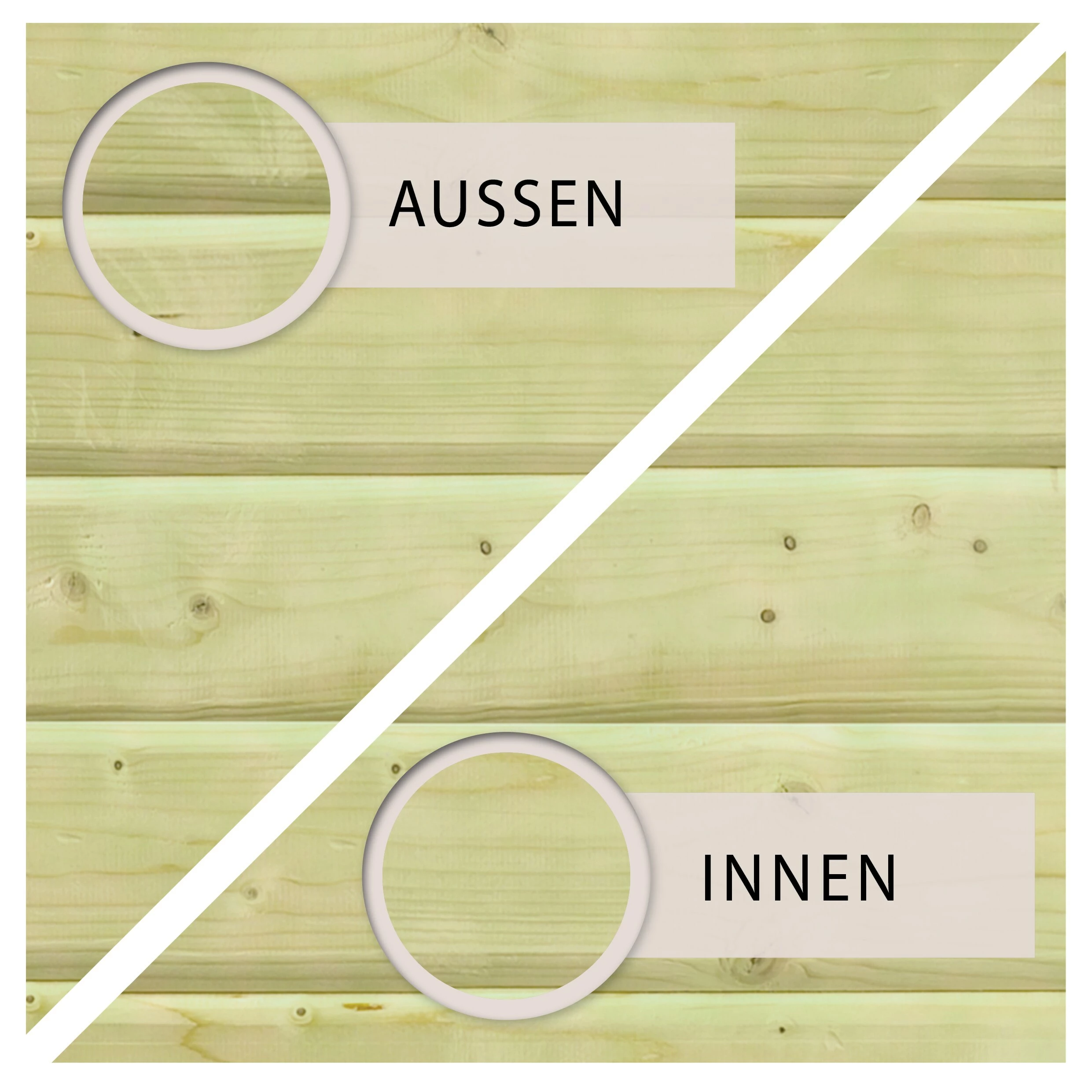 Karibu CHILLROI | Achteckiger Massivholzpool, 427,5 X 427,5 X 124 Cm, Modell 1 X Folie Grau | Inkl. Zubehör Und Pool Leitern – Bild 5