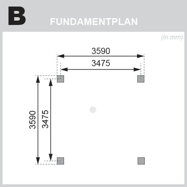 Karibu CHILLROI Quadratischer Holzpavillon 359 X 359 Cm | Gartenpavillon | Terrassenüberdachung | Kesseldruckimprägniert – Bild 6