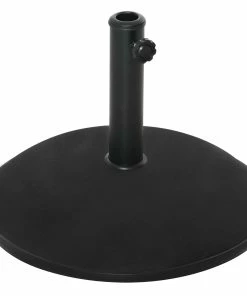 Outsunny Sonnenschirmständer Schwarz 50 X 37 Cm (ØxH) | Schirmständer Sonnenschirmfuß Balkonschirmständer