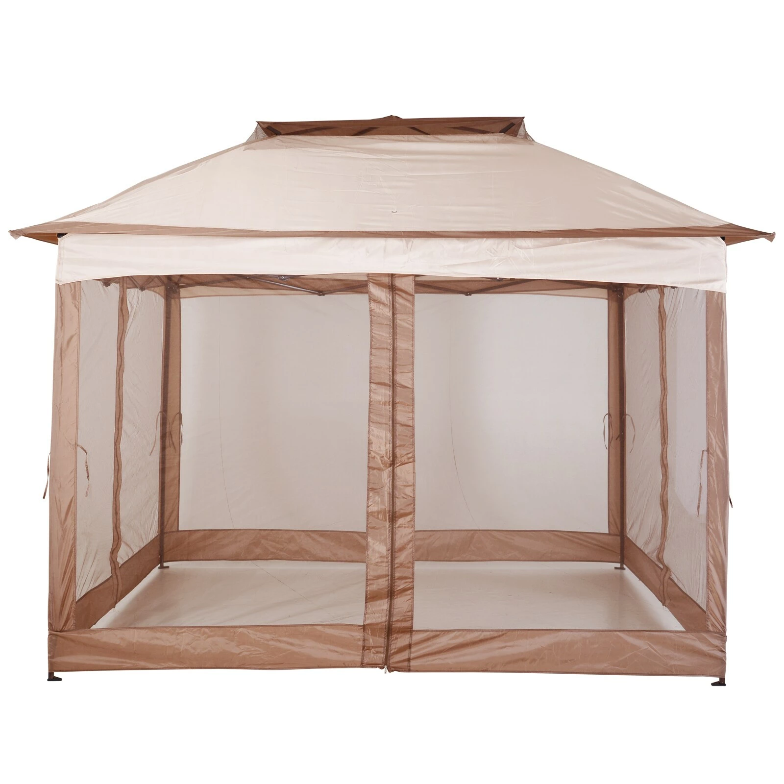 Outsunny Faltpavillon Mit Seitenwänden 325 X 325 X 295 Cm (LxBxH) | Gartenzelt Pavillon Faltzelt Festzelt Partyzelt – Bild 6