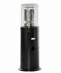 Outsunny Heizstrahler Gas Terrassenheizer Im Eleganten Design, Geeignet Für Den Einsatz Im Freien Schwarz 55,6 X 55,6 X 143 Cm ( BxTxH) | Terrassenheizer Terrassenstrahler Balkonheizer