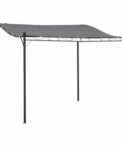 Outsunny Gartenpavillon Mit Geschwungenem Dach 297L X 297B Cm | Pavillon Unterstand Zelt Partyzelt Pergola Party Pavillon