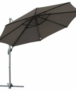 Outsunny Ampelschirm Mit Handkurbel 294 X 248 Cm (ØxH) | Sonnenschirm Kurbelschirm Terrassenschirm Schirm