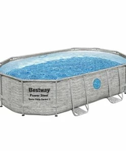 Trendfabrik Oval Pool Set 56946 Power Steel Swim Vista Series