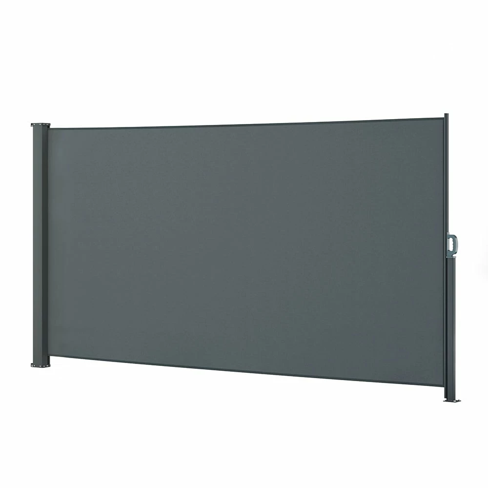 Oskar Seitenmarkise Sichtschutz 180x350cm Sonnenschutz Seitenrollo Markise Anthrazit – Bild 4