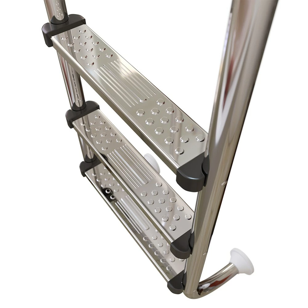 Oskar Poolleiter Einbauleiter 3 Stufen Schwimmbadleiter V2A Edelstahl Pool Einstieg – Bild 6