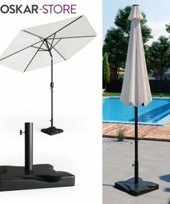 Oskar-Store Oskar Sonnenschirmständer 20kg Schirmfuß Schirmhalter Schirmständer Beton Garten