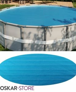 Oskar-Store Oskar Solarfolie Pool Rund 549cm Solarplane 400µ My Poolheizung Solarabdeckplane