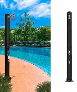 OK-Living Solardusche 35 Liter Gartendusche Mit Fußdusche Dusche Pooldusche Mit Duschkopf